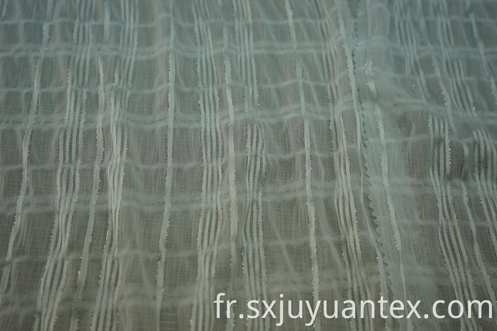 Chiffon Lurex Stripe Dobby Fabric